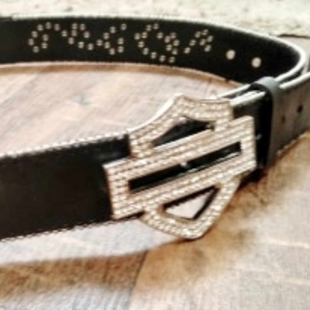 Harley-Davidson Embellished Suspension Bling Belt